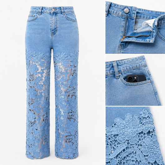 The Floral Lace Jean